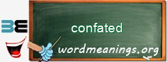 WordMeaning blackboard for confated